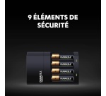 Chargeur de piles Duracell Chargeur 4H de 4 piles AA/AAA