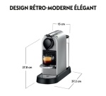 Expresso à capsule Krups NESPRESSO YY4118FD CITIZ SILVER