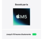 MacBook Apple Air 13" 1 To SSD 16 Go RAM Puce M5 CPU 10 cœurs GPU 10 cœurs Lumière stellaire