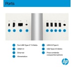 PC tout en un Hp Next Gen AI 24-ct2003nf 23,8" Copilot+ AMD Ryzen AI 5 16 Go RAM 512 Go SSD Blanc coquillage