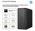 Unité Centrale Hp OmniDesk M02-0116nf AMD Ryzen 5 16 Go RAM 512 Go SSD Noir