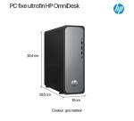 Unité Centrale Hp OmniDesk Slim S03-0020nf Intel 8 Go RAM 512 Go SSD Gris et Noir