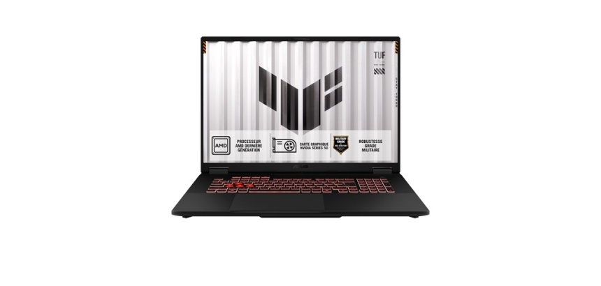 PC portable Asus gaming TUF A18 A18-TUF808UM 18" FHD+ 144 Hz AMD Ryzen 7 32 Go RAM 1 To SSD Nvidia GeForce RTX 5060 Gris