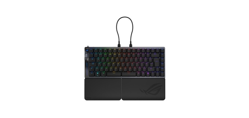 Clavier Asus gaming mécanique sans fil et filaire Azerty Rog Falcata Noir