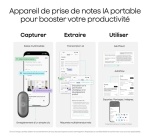Dictaphone Plaud NOTE PIN S BLACK