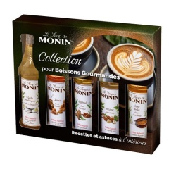 Sirops Monin Coffret pour cafés aromatisés - 5 x 5 cl