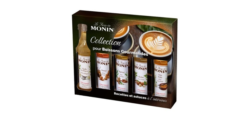 Sirops Monin Coffret pour cafés aromatisés - 5 x 5 cl