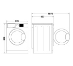Lave-linge hublot Whirlpool FFBB9489BVFR Blanc