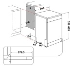 Lave-vaisselle pose libre Indesit I0FD641AX