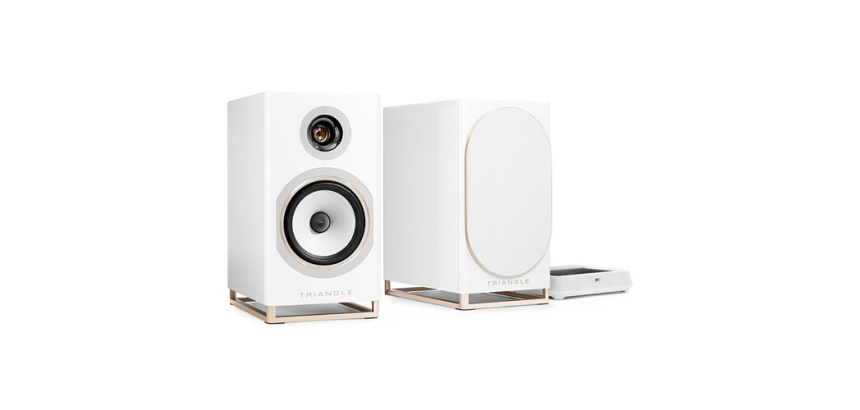 Enceinte connectée Hifi Triangle Capella 2 Blanc vendues à la paire