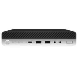 Unité Centrale Hp EliteDesk 800 G5 Mini Intel Core i5 8 Go RAM 256 Go SSD Noir et Argent Reconditionné
