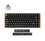 Clavier Keychron gaming avec et sans fil Bluetooth Azerty K2 HE Noir et Bois
