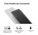 Clavier Keychron sans fil Azerty Bluetooth B1 Pro Gris sidéral