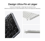 Clavier Keychron sans fil Azerty Bluetooth B1 Pro Gris sidéral