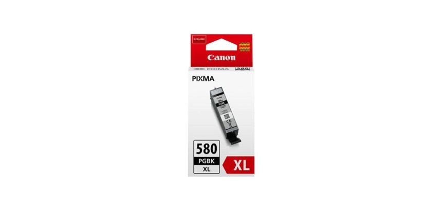 Canon PGI-580PGBK XL Cartouche Haute Capacité noire pigmentée pour imprimante jet d'encre