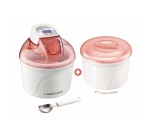 Sorbetière Lagrange Double Cuve (2 x 1.5L) Rose Orange