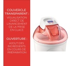 Sorbetière Lagrange Double Cuve (2 x 1.5L) Rose Orange