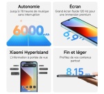 Smartphone Xiaomi Redmi A7 Pro 6,9" Double SIM 128 Go Noir