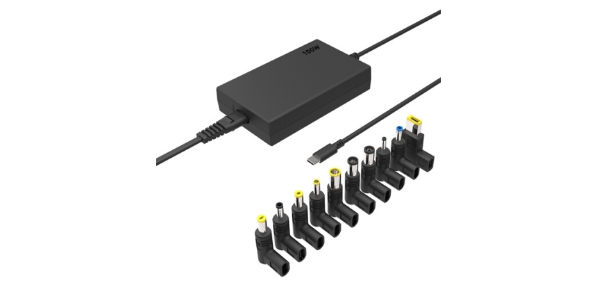 Chargeur et câble d'alimentation PC Accsup UNIVERSEL 100W NOIR