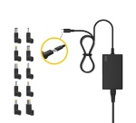 Chargeur et câble d'alimentation PC Accsup UNIVERSEL 65W NOIR