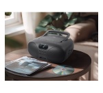 Radio Muse MD-208 BT portable Bluetooth & FM avec lecteur CD Noir