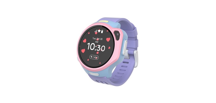 Montre connectée Myfirst pour enfants R2 Bluetooth Violet Rose avec bracelet Violet + Carte eSim incluse