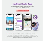 Montre connectée Myfirst pour enfants R2 Bluetooth Rose avec bracelet Rose + Carte eSim incluse