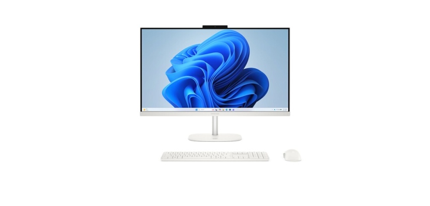 PC tout en un Hp OmniStudio 27-cv0009nf 27" AMD Ryzen 5 8 Go RAM 512 Go SSD Blanc