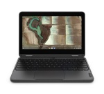 PC portable Lenovo 500e Gen 3 11.6" Ecran tactile Intel Celeron N4500 4 Go RAM 32 Go eMMC Noir Reconditionné