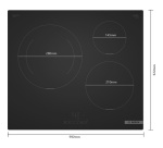 Plaque induction Bosch PIJ61ABB5E Noir Mat