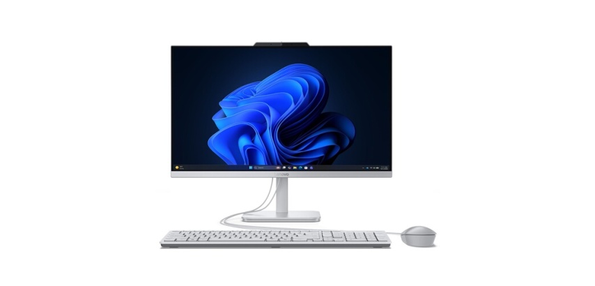 PC tout en un Lenovo A105 24 23,8" AMD Ryzen 3 8 Go RAM 256 Go SSD Gris nuage