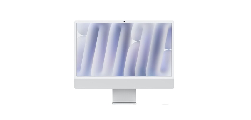 iMac Apple 24" écran rétina 4.5K 256 Go SSD 16 Go RAM Puce M4 CPU 8 cœurs GPU 8 cœurs Argent 2024 Reconditionné