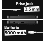 Smartphone Logicom Orion E2 6.745" Double nano SIM 64 Go Noir