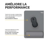 Tapis de souris Fellowes avec repose-poignets Breyta Taille XL Gris