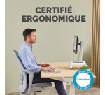 Tapis de souris Fellowes avec repose-poignets Breyta Taille XL Gris