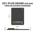 Tapis de souris Fellowes avec repose-poignets Breyta Taille XL Noir