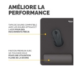 Tapis de souris Fellowes avec repose-poignets Breyta Taille XL Noir