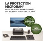 Tapis de souris Fellowes avec repose-poignets Breyta Taille XL Noir