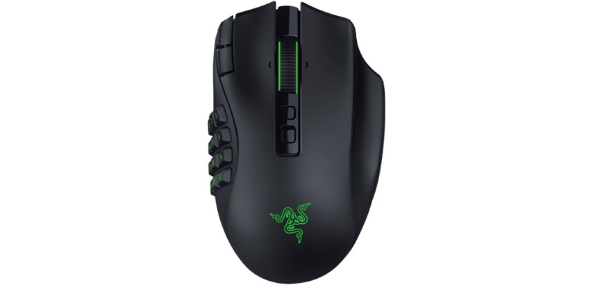 Souris Razer gaming sans fil Naga V3 Pro Noir et Vert
