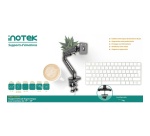 Bras & Pied pour écran Inotek Support articulé ergonomique Noir pour moniteur 17" à 49"