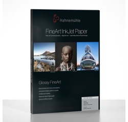 Papier d'impression Hahnemühle Glossy FineArt Photo Rag Metallic A4 340 g 25 Feuilles A4