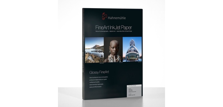Papier d'impression Hahnemühle Glossy FineArt Photo Rag Metallic A4 340 g 25 Feuilles A4