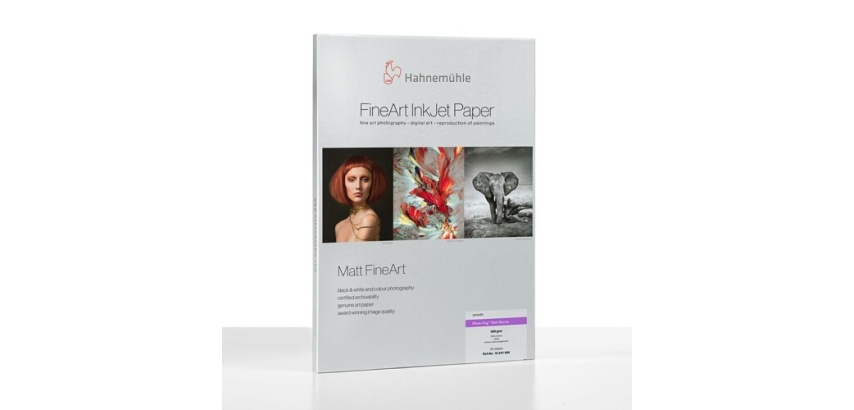 Papier d'impression Hahnemühle Matt FineArt Smooth Photo Rag Matt Baryta A4 308g 25 Feuilles