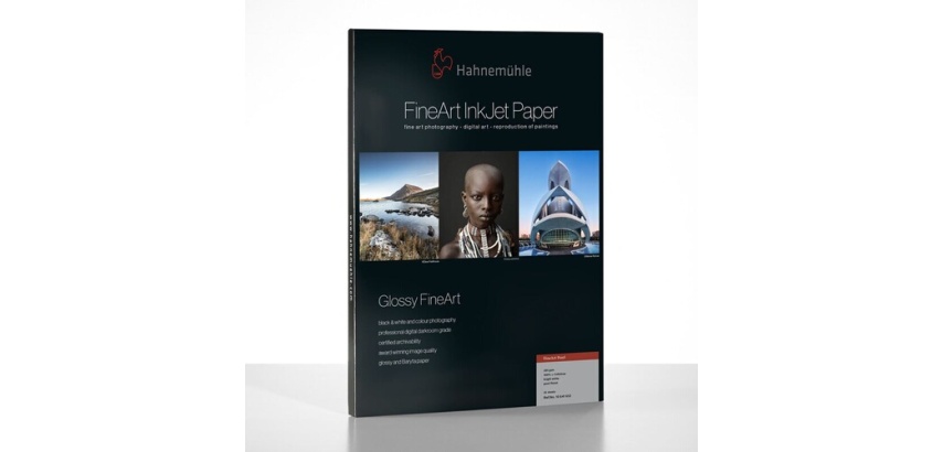 Papier d'impression Hahnemühle Glossy FineArt Pearl A4 285g 25 Feuilles