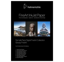 Papier d'impression Hahnemühle Digital FineArt Sample Pack Glossy FineArt A4