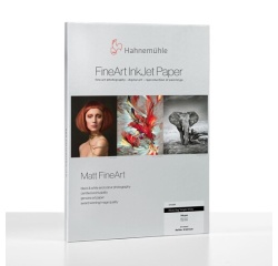 Papier d'impression Hahnemühle Matt FineArt Smooth Photo Rag Blanc éclatant A4 310g 25 Feuilles