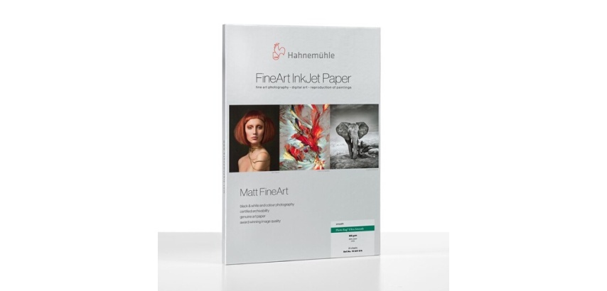 Papier d'impression Hahnemühle Matt FineArt Smooth Photo Rag Ultra Smooth A4 305g 25 Feuilles