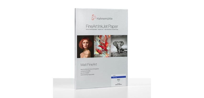 Papier d'impression Hahnemühle Matt FineArt Smooth Photo Rag A3 308g 25 Feuilles