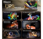 TV LED Hisense RGB Mini LED 4K 85UR8S 215 cm 2026