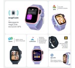 Montre connectée Myfirst pour enfants S4 Bluetooth Bleu Foncé avec bracelet Bleu Foncé + Carte eSim incluse
